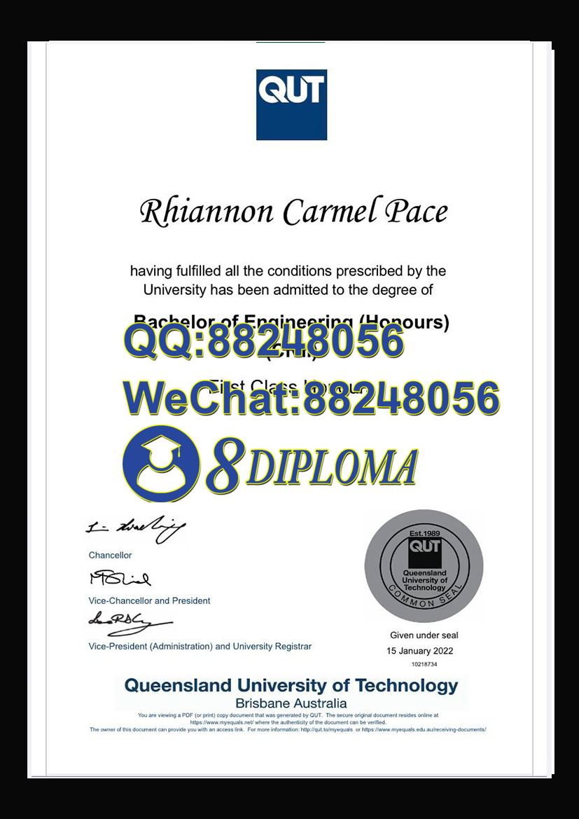 昆士兰科技大学毕业证成绩单样本
