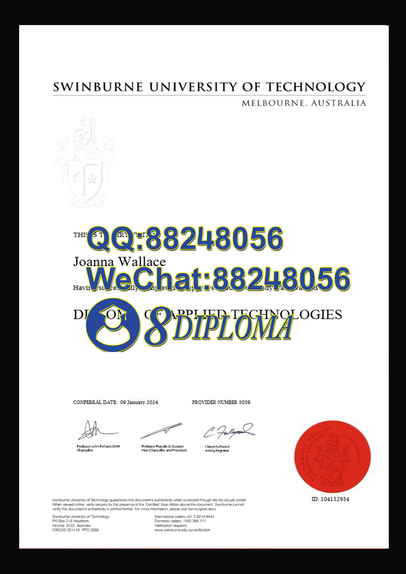 斯威本科技大学毕业证成绩单样板