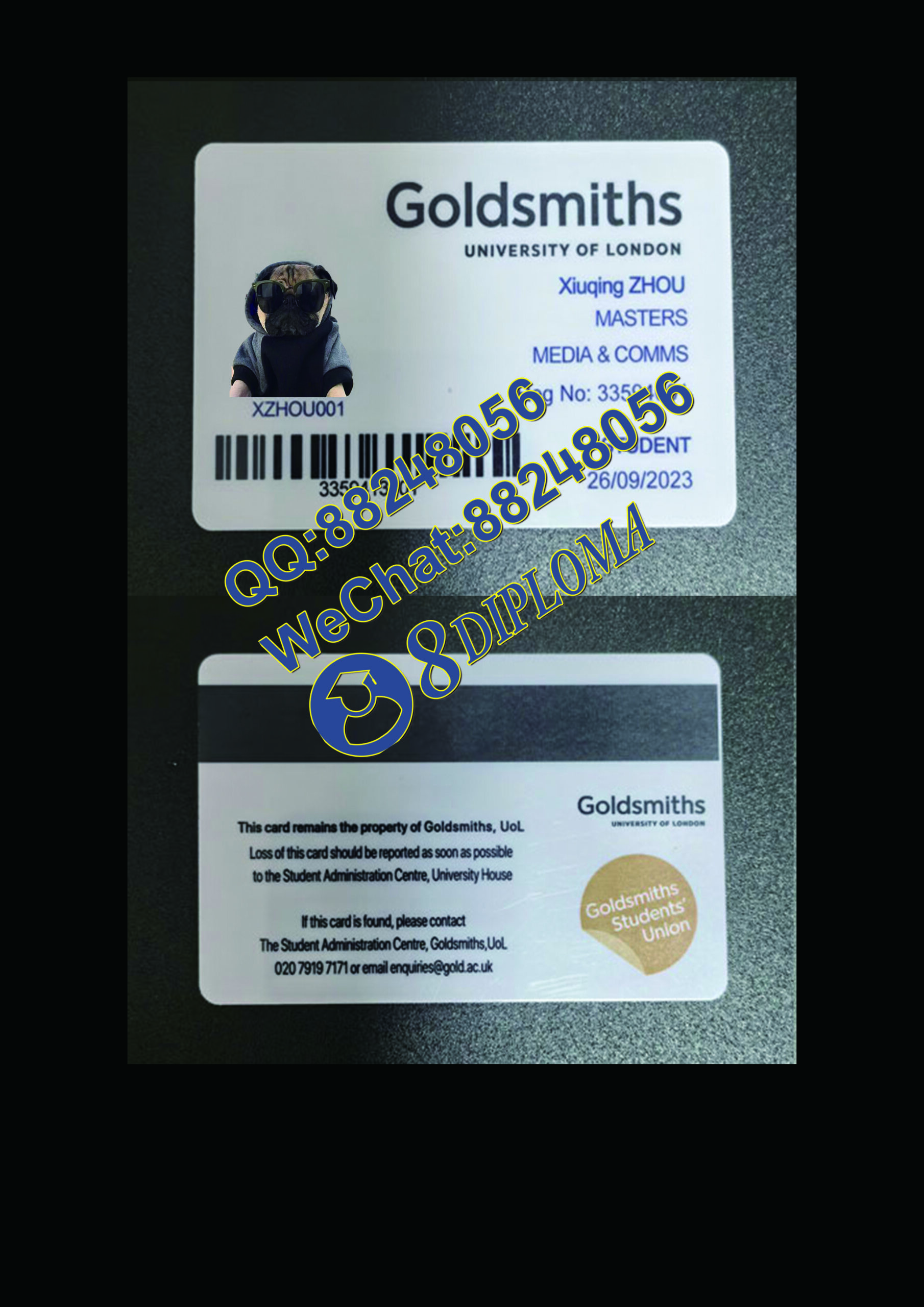 伦敦大学金史密斯学院学生卡定制