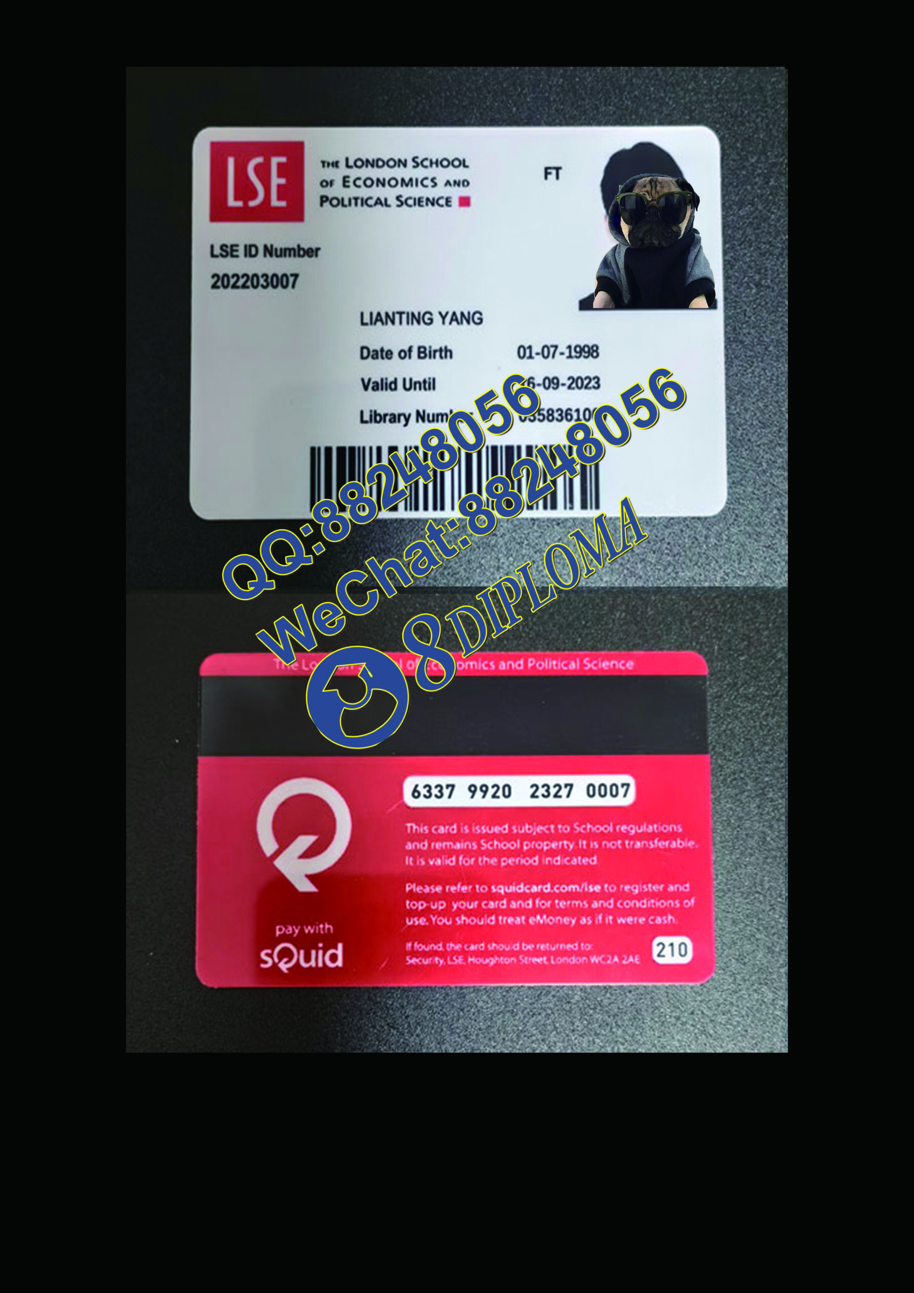 伦敦政经学院学生卡定制
