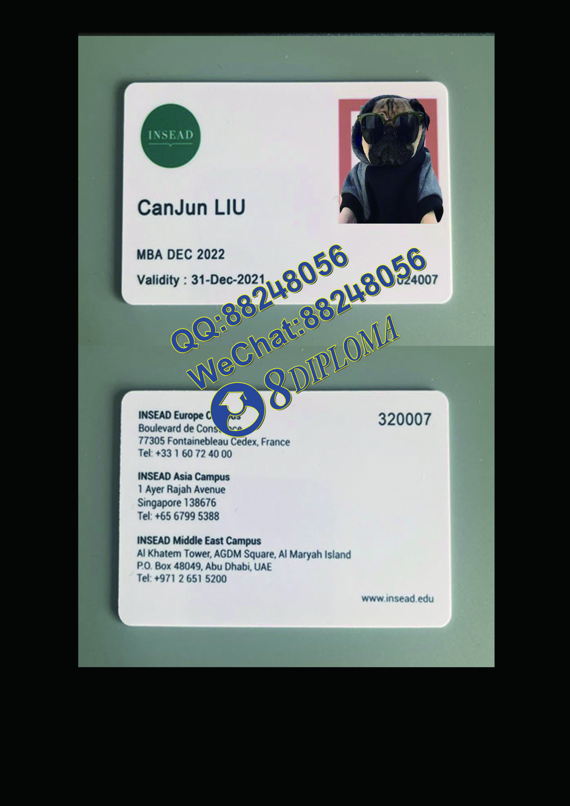 欧洲工商管理学院校园卡定制