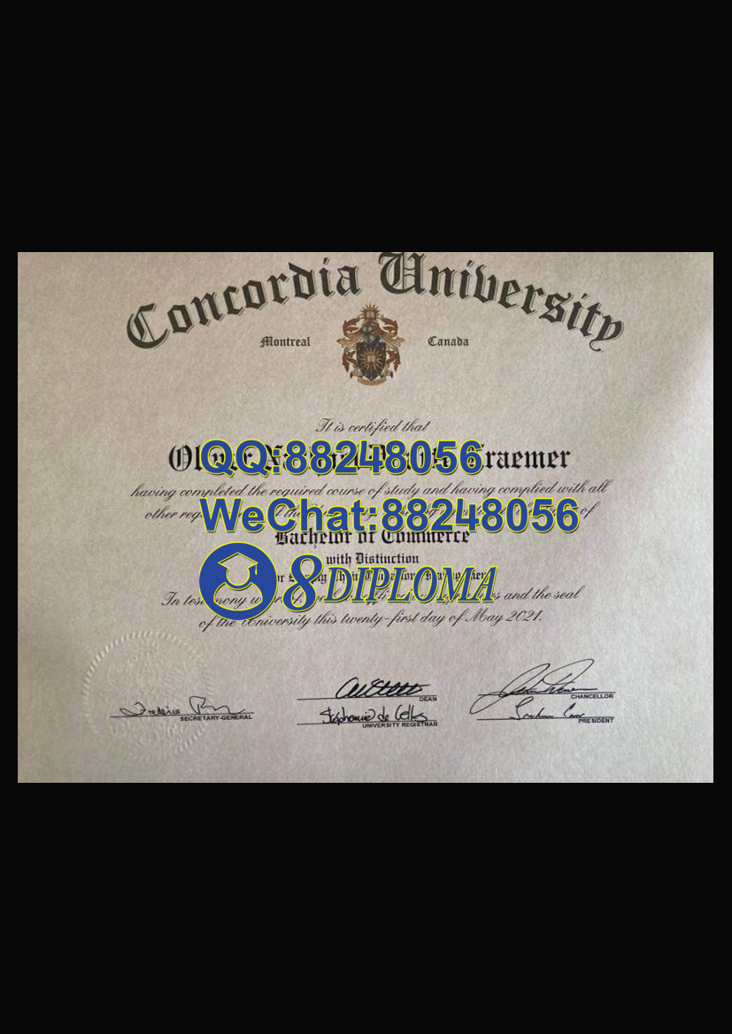 加拿大康考迪亚大学毕业证成绩单复刻
