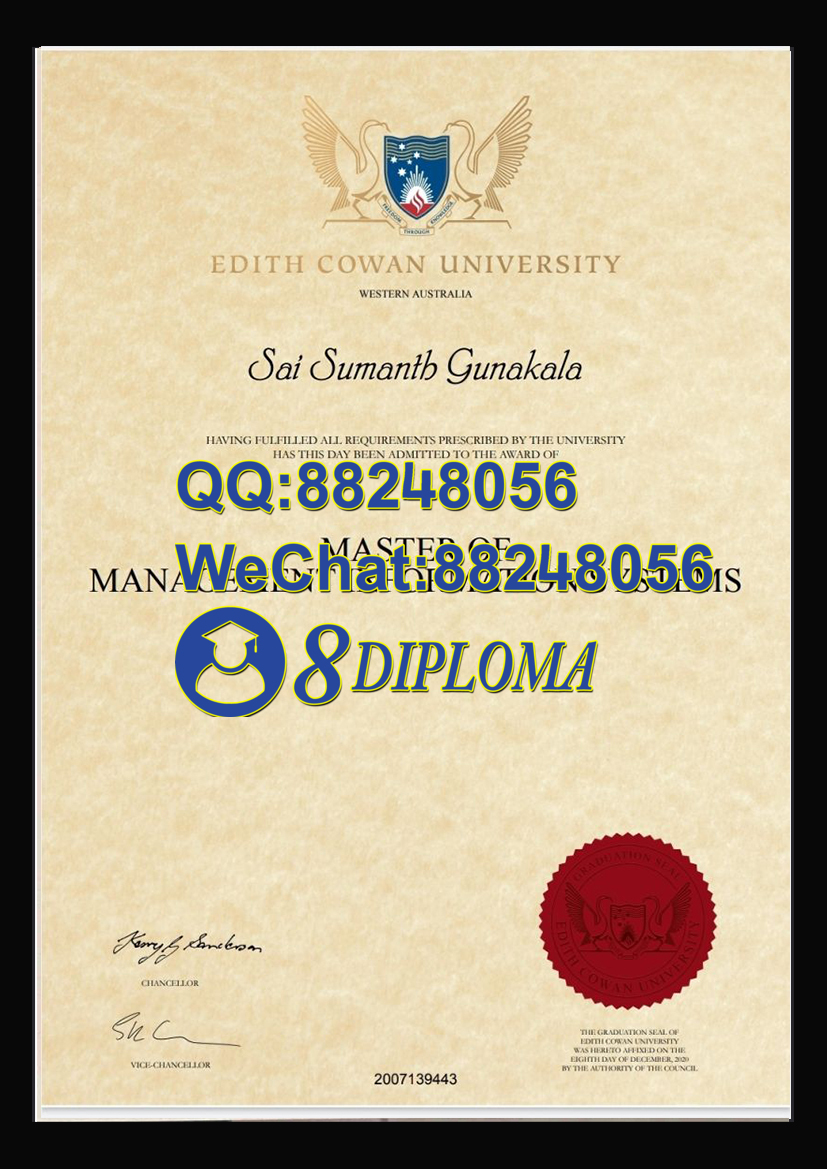 埃迪斯科文大学毕业证成绩单样板