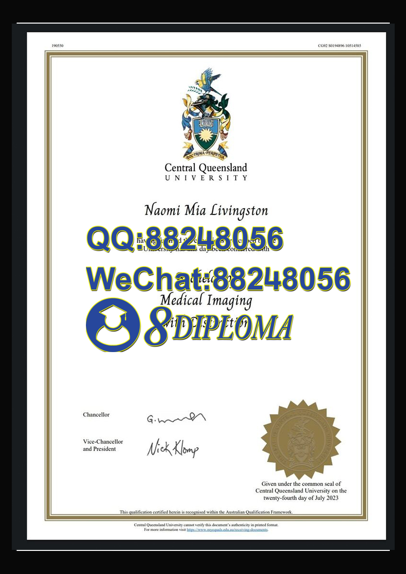 中央昆士兰大学毕业证成绩单样板