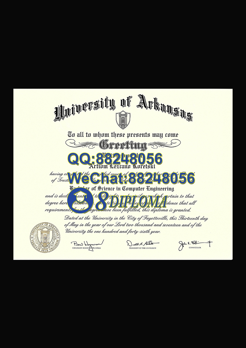 美国阿肯色大学毕业证样板学位证成绩单学历认证留信认证学生卡offer信封