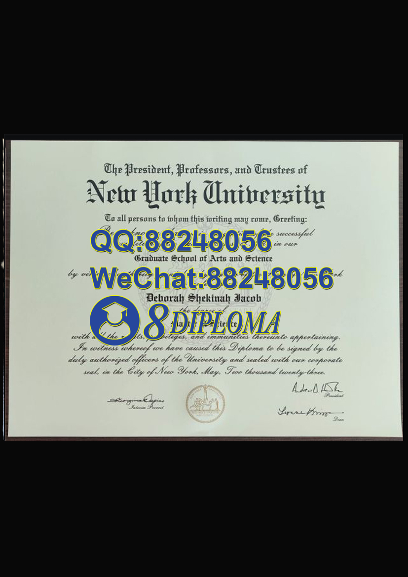 美国纽约大学毕业证样板学位证成绩单学历认证留信认证学生卡offer信封