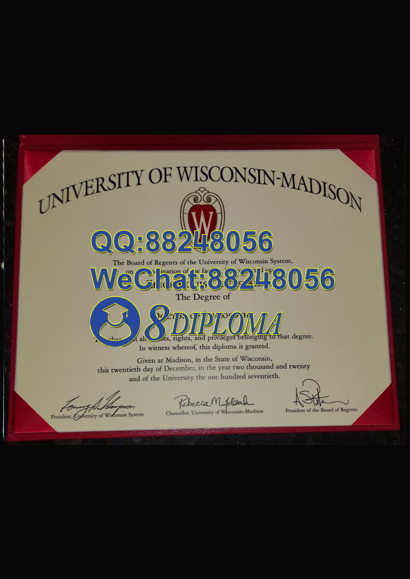 美国威斯康星大学麦迪逊分校毕业证样板学位证成绩单学历认证留信认证学生卡offer信封