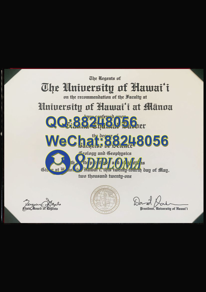 美国夏威夷大学马诺阿分校毕业证样板学位证成绩单学历认证留信认证学生卡offer信封