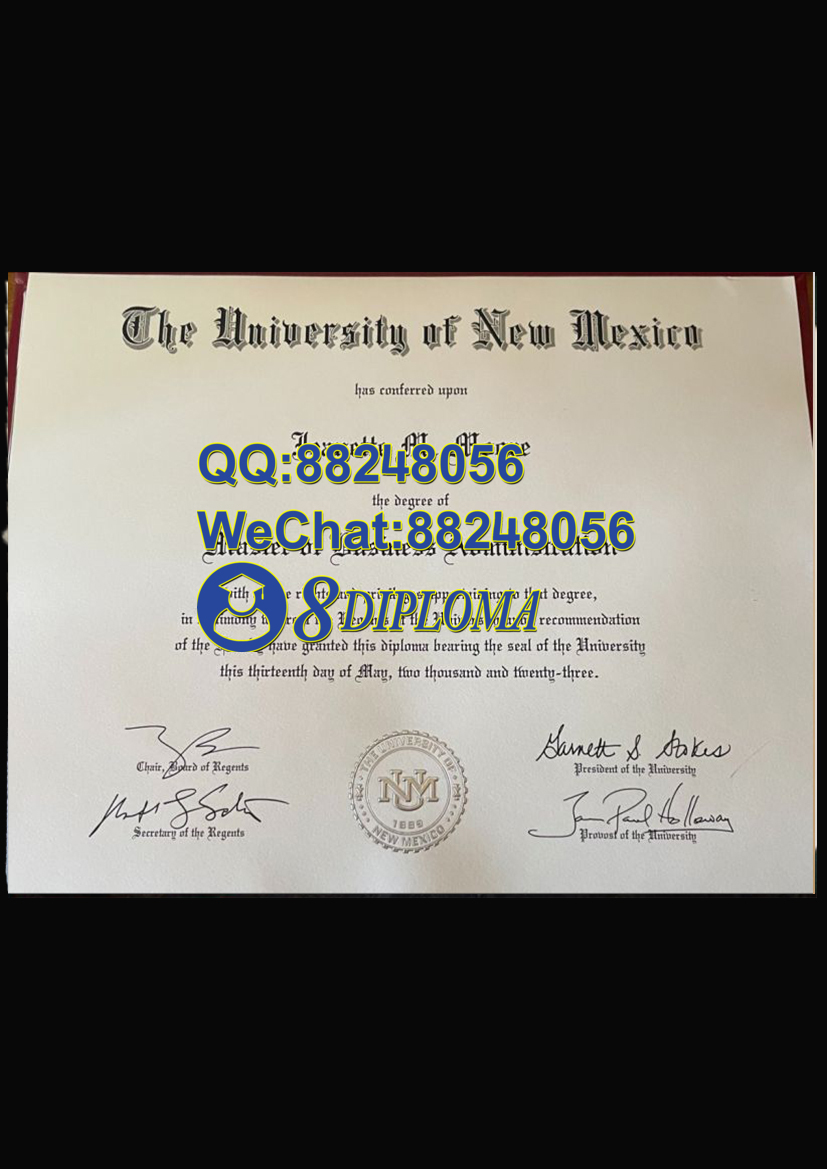 美国新墨西哥大学毕业证样板学位证成绩单学历认证留信认证学生卡offer信封
