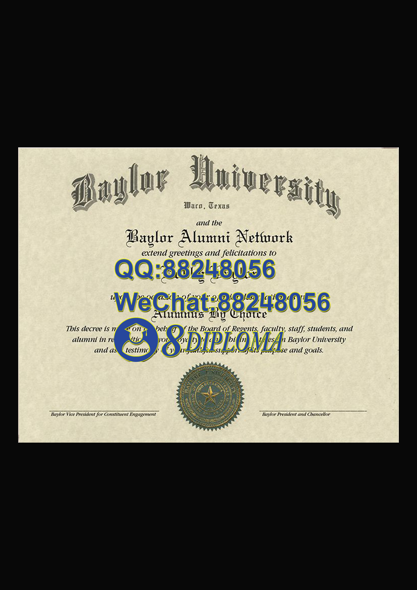 美国贝勒大学毕业证样板学位证成绩单学历认证留信认证学生卡offer信封