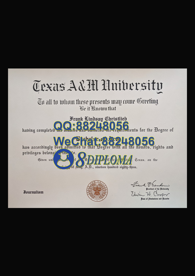 美国德州农工大学毕业证样板学位证成绩单学历认证留信认证学生卡offer信封