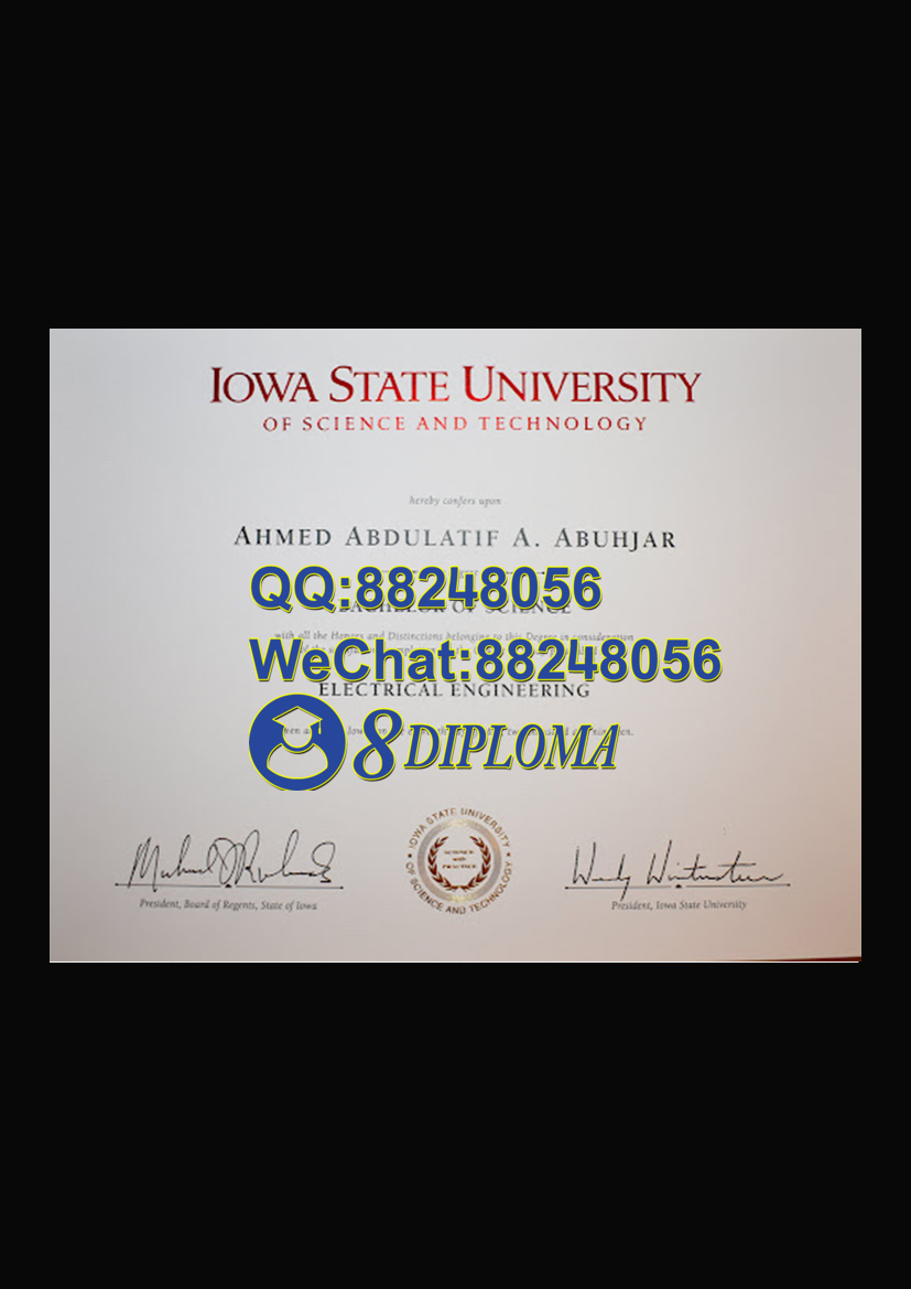 美国爱荷华州立大学毕业证样板学位证成绩单学历认证留信认证学生卡offer信封