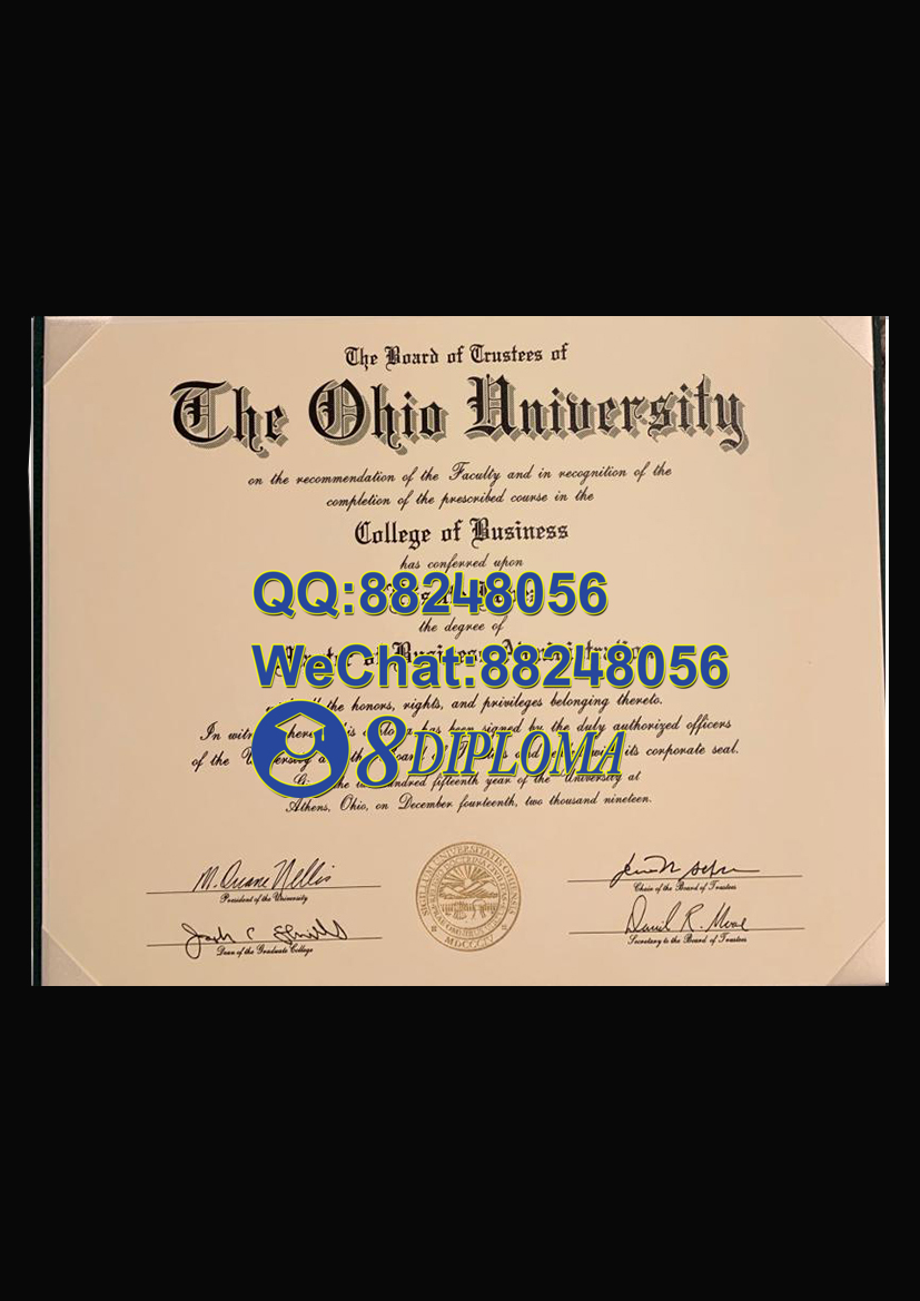 美国俄亥俄大学毕业证样板学位证成绩单学历认证留信认证学生卡offer信封