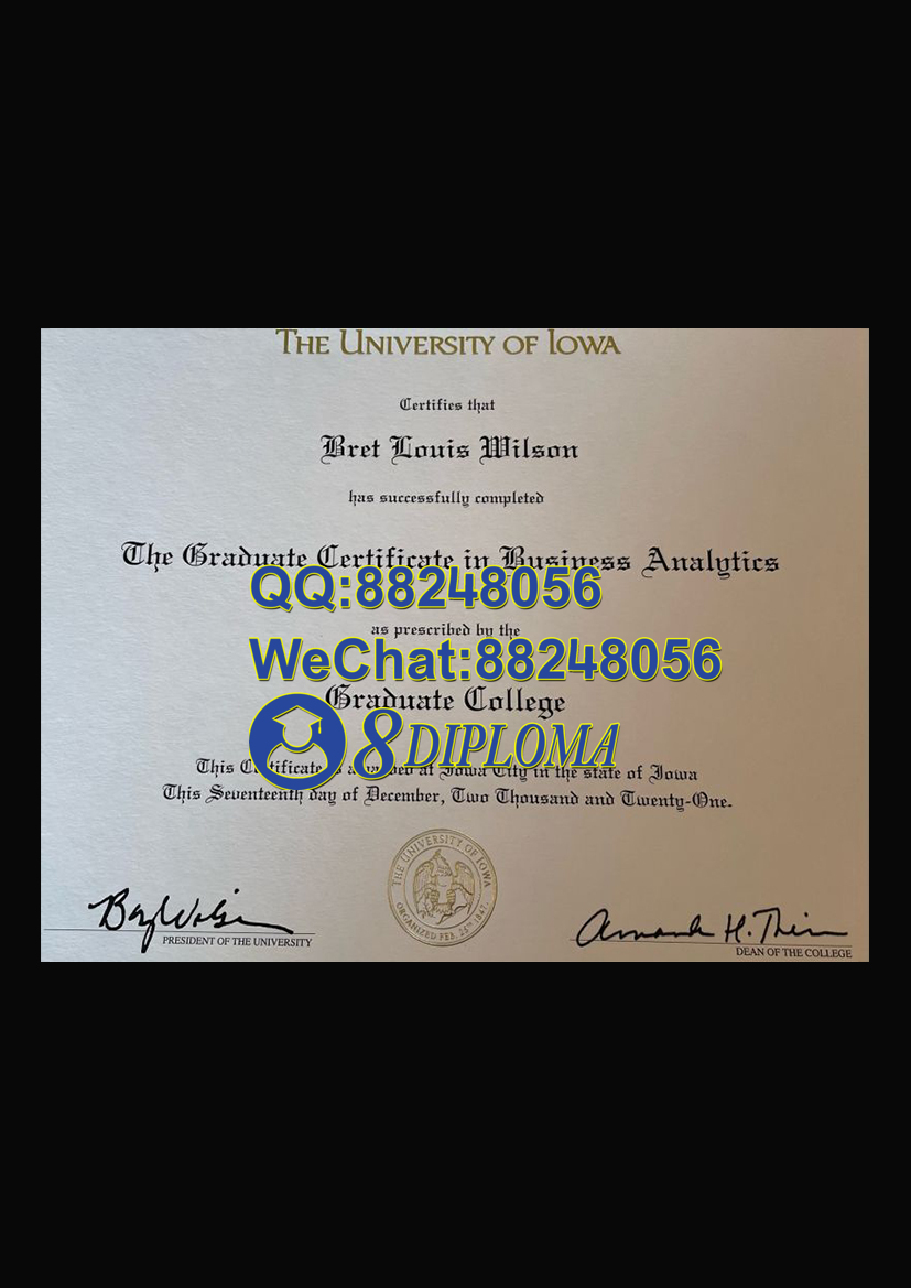 美国爱荷华大学毕业证样板学位证成绩单学历认证留信认证学生卡offer信封