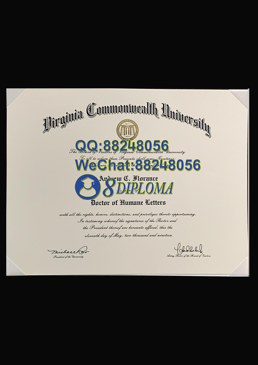 美国弗吉尼亚联邦大学毕业证样板学位证成绩单学历认证留信认证学生卡offer信封