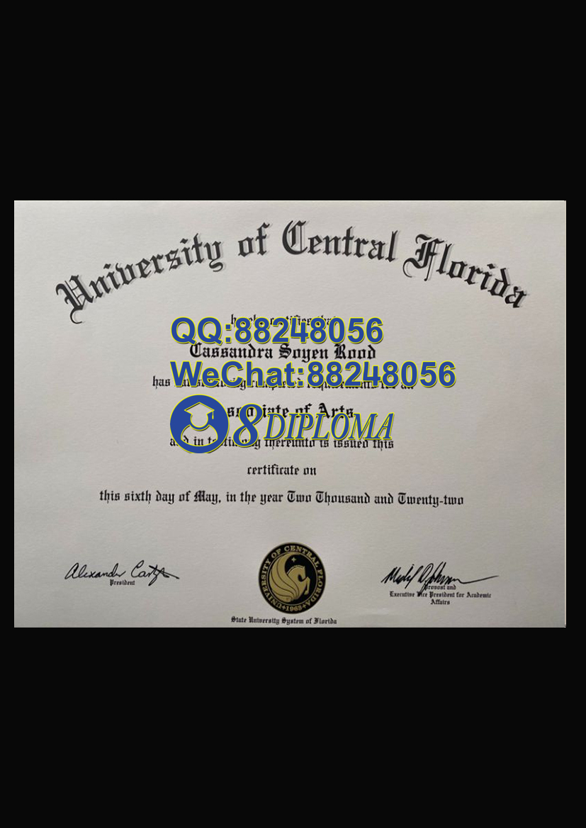 美国佛罗里达大学奥兰多分校毕业证样板学位证成绩单学历认证留信认证学生卡offer信封
