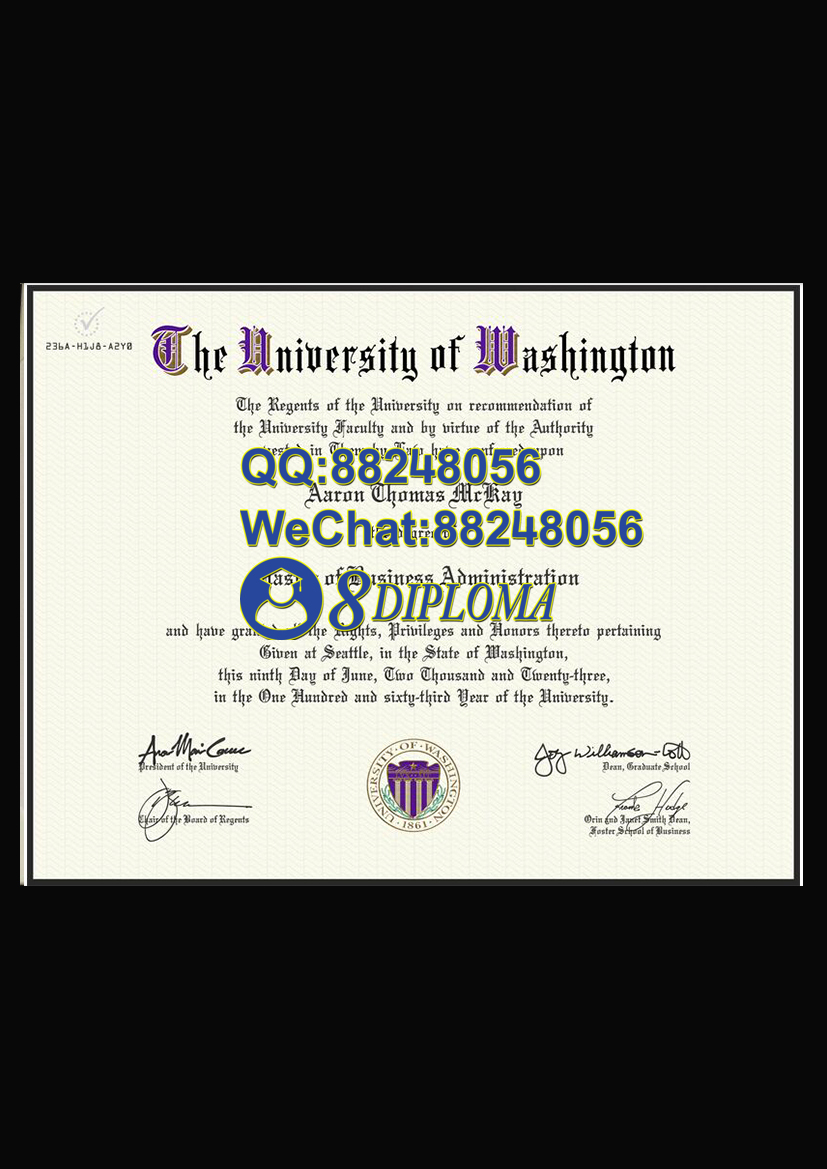 美国华盛顿大学西雅图分校毕业证样板学位证成绩单学历认证留信认证学生卡offer信封