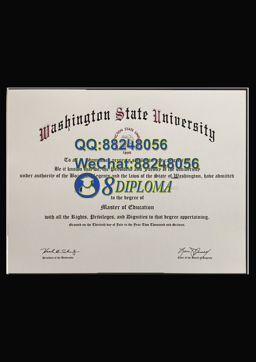 美国华盛顿州立大学毕业证样板学位证成绩单学历认证留信认证学生卡offer信封