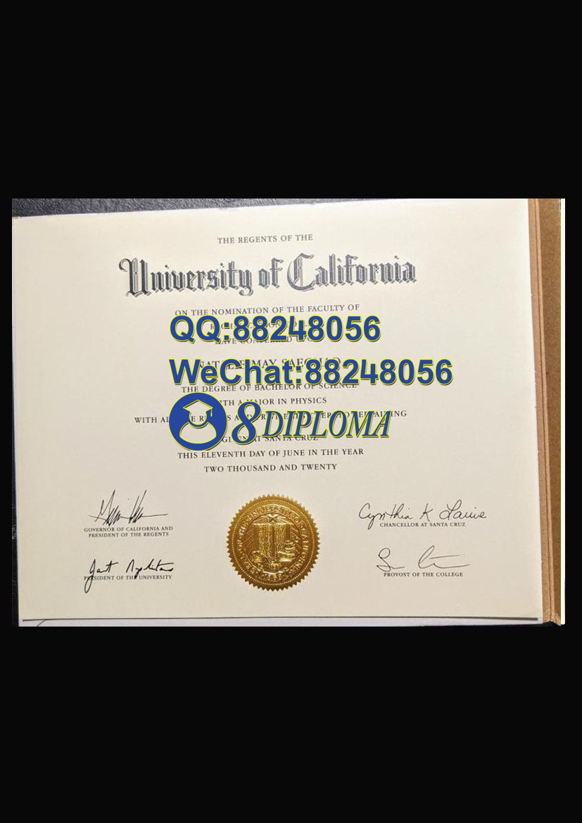 美国加州大学圣克鲁斯分校毕业证样板学位证成绩单学历认证留信认证学生卡offer信封