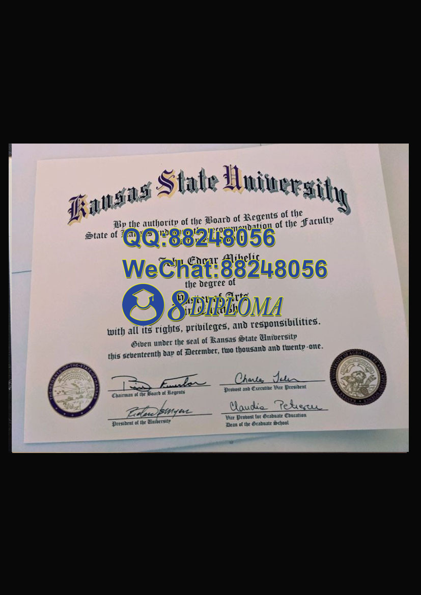 美国堪萨斯州立大学毕业证样板学位证成绩单学历认证留信认证学生卡offer信封