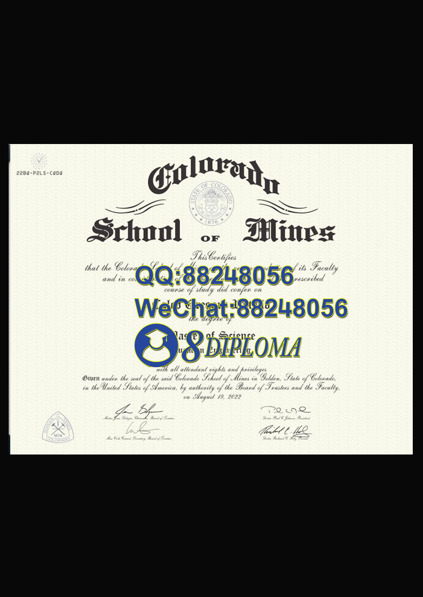 美国科罗拉多矿业学院毕业证样板学位证成绩单学历认证留信认证学生卡offer信封