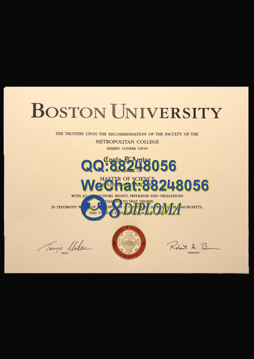 美国波士顿大学毕业证样板学位证成绩单学历认证留信认证学生卡offer信封