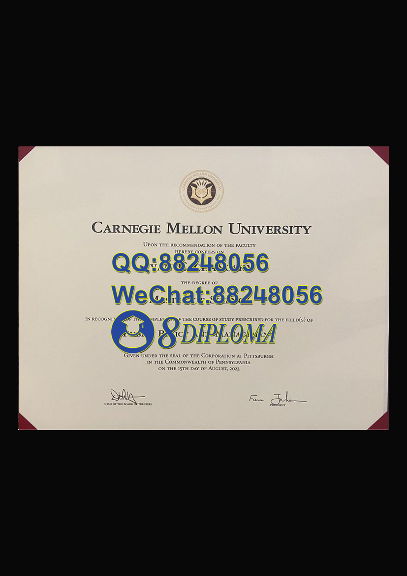 美国卡内基梅隆大学毕业证样板学位证成绩单学历认证留信认证学生卡offer信封