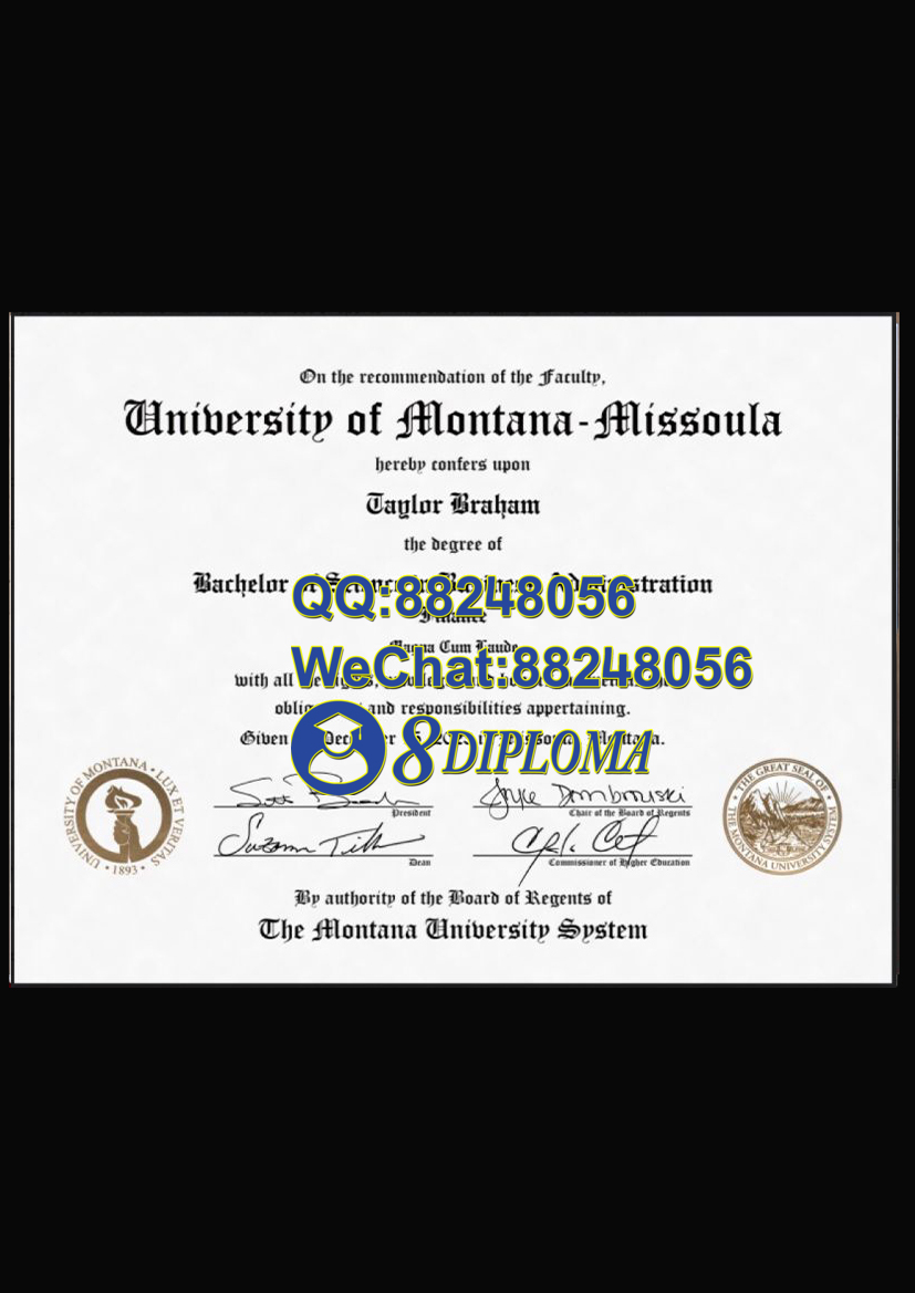 美国蒙大拿大学毕业证样板学位证成绩单学历认证留信认证学生卡offer信封