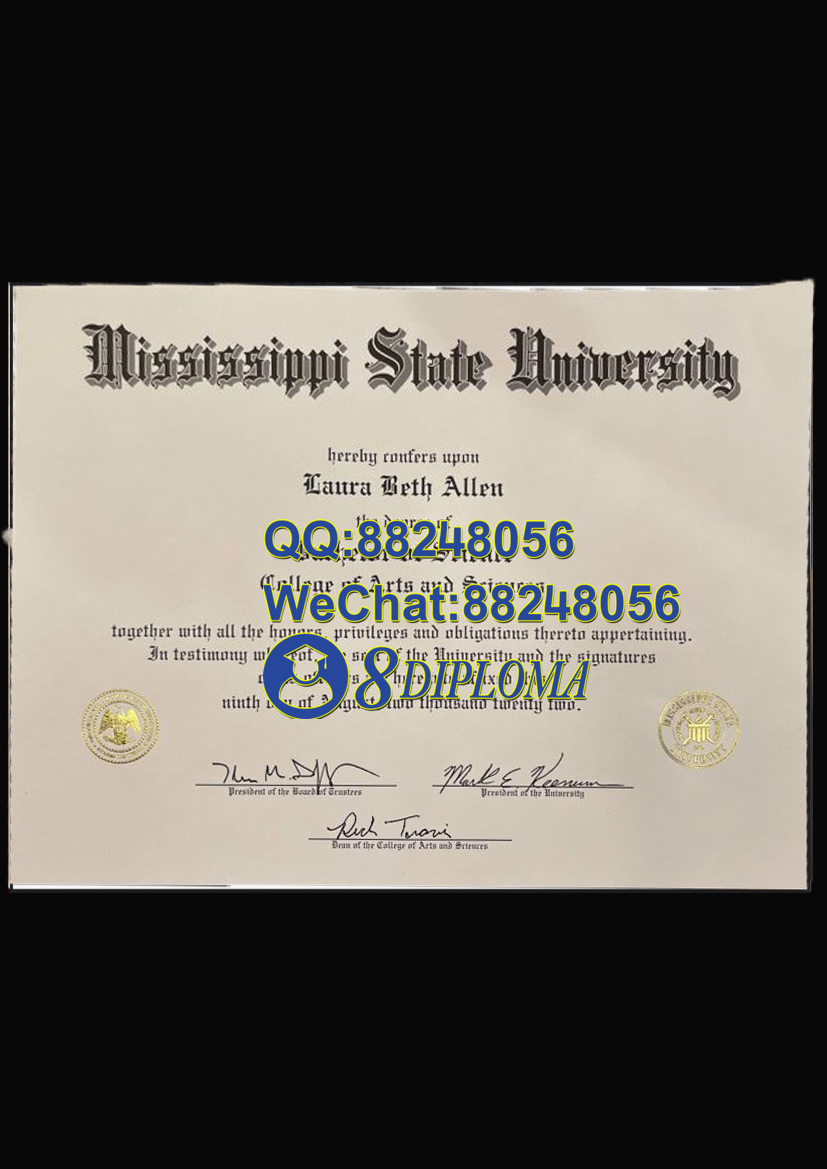 美国密西西比州立大学毕业证样板学位证成绩单学历认证留信认证学生卡offer信封