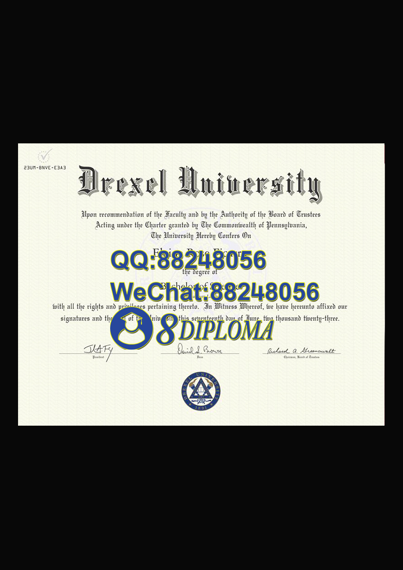 美国德雷塞尔大学毕业证样板学位证成绩单学历认证留信认证学生卡offer信封