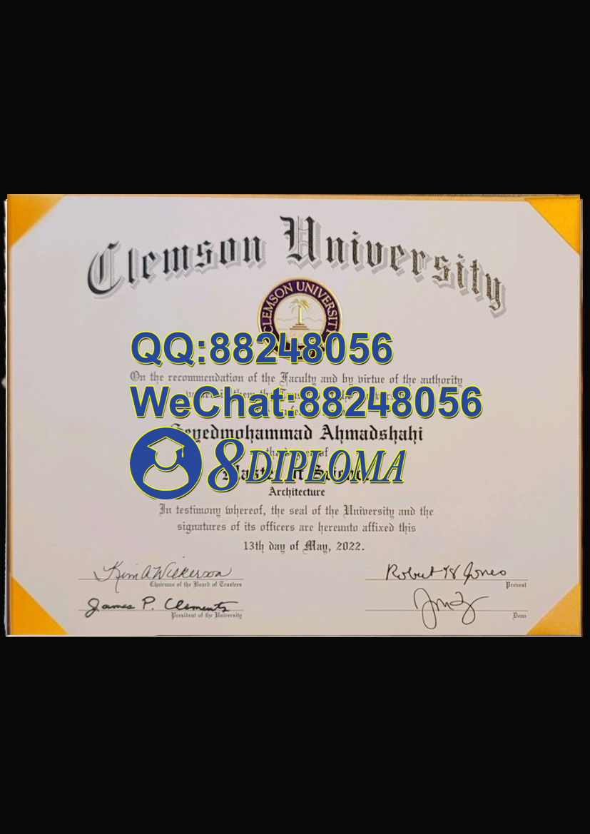 美国克莱姆森大学毕业证样板学位证成绩单学历认证留信认证学生卡offer信封