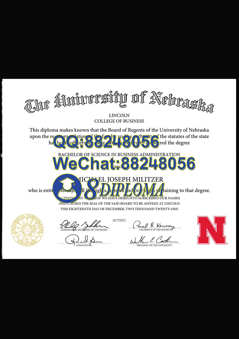美国内布拉斯加大学林肯分校毕业证样板学位证成绩单学历认证留信认证学生卡offer信封