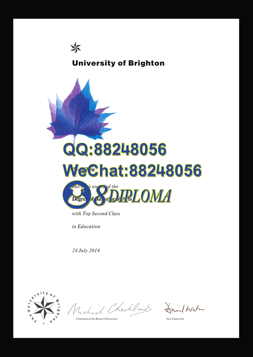 英国布莱顿大学毕业证样板学位证成绩单学历认证留信认证学生卡offer信封