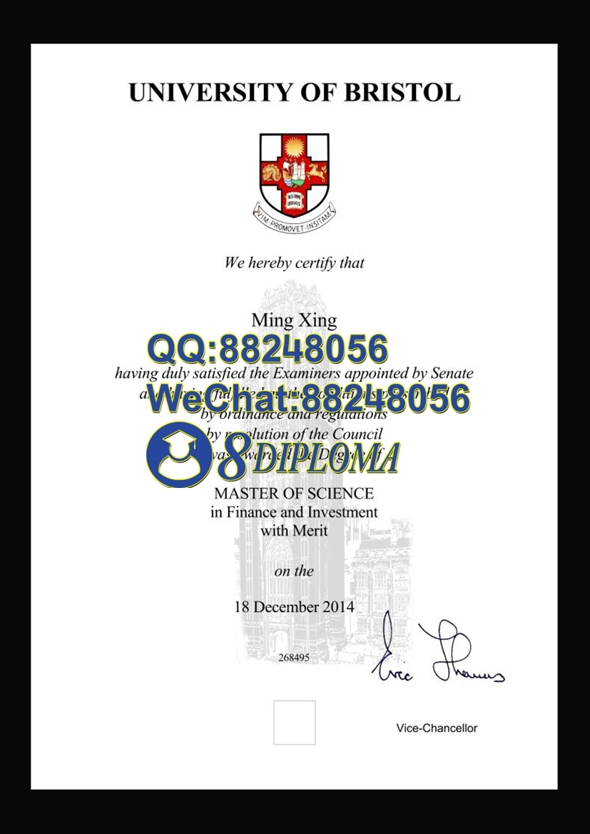 英国布里斯托大学毕业证样板学位证成绩单学历认证留信认证学生卡offer信封