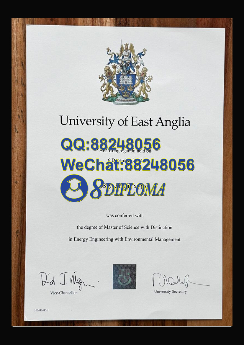 英国东安格利亚大学毕业证样板学位证成绩单学历认证留信认证学生卡offer信封