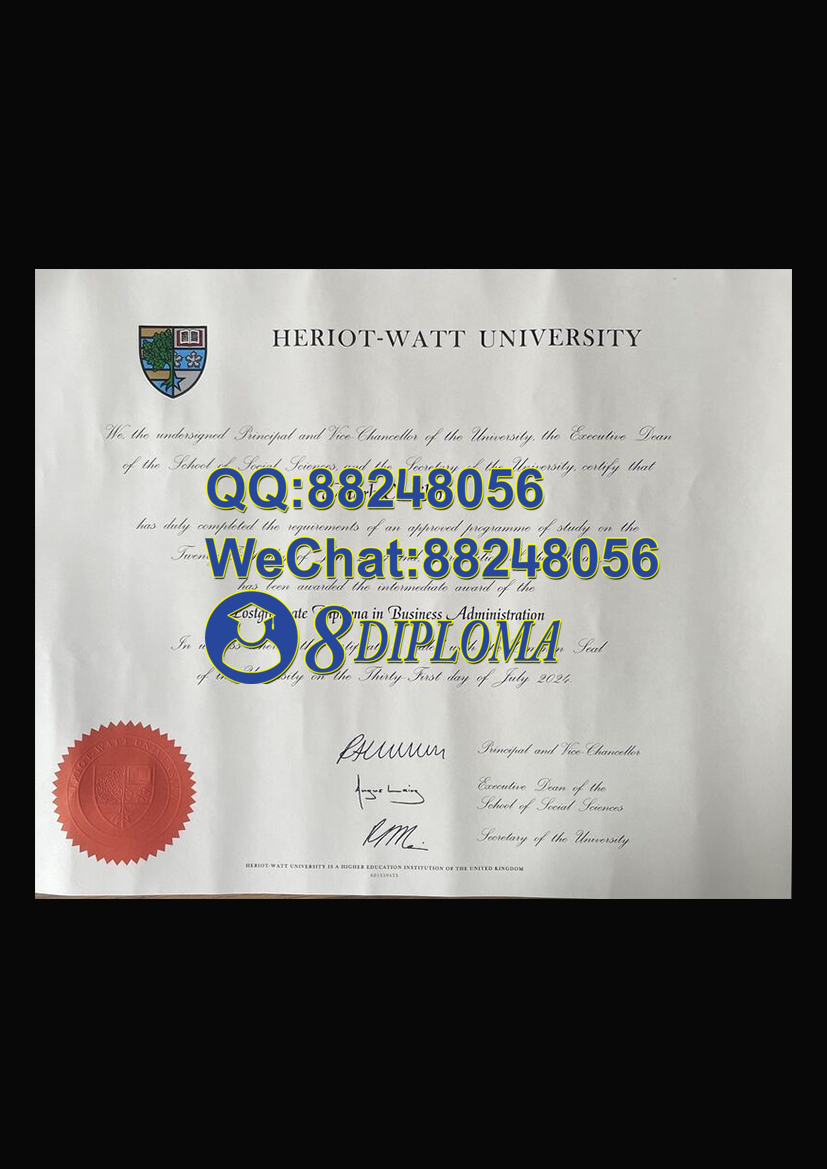 英国赫瑞瓦特大学毕业证样板学位证成绩单学历认证留信认证学生卡offer信封