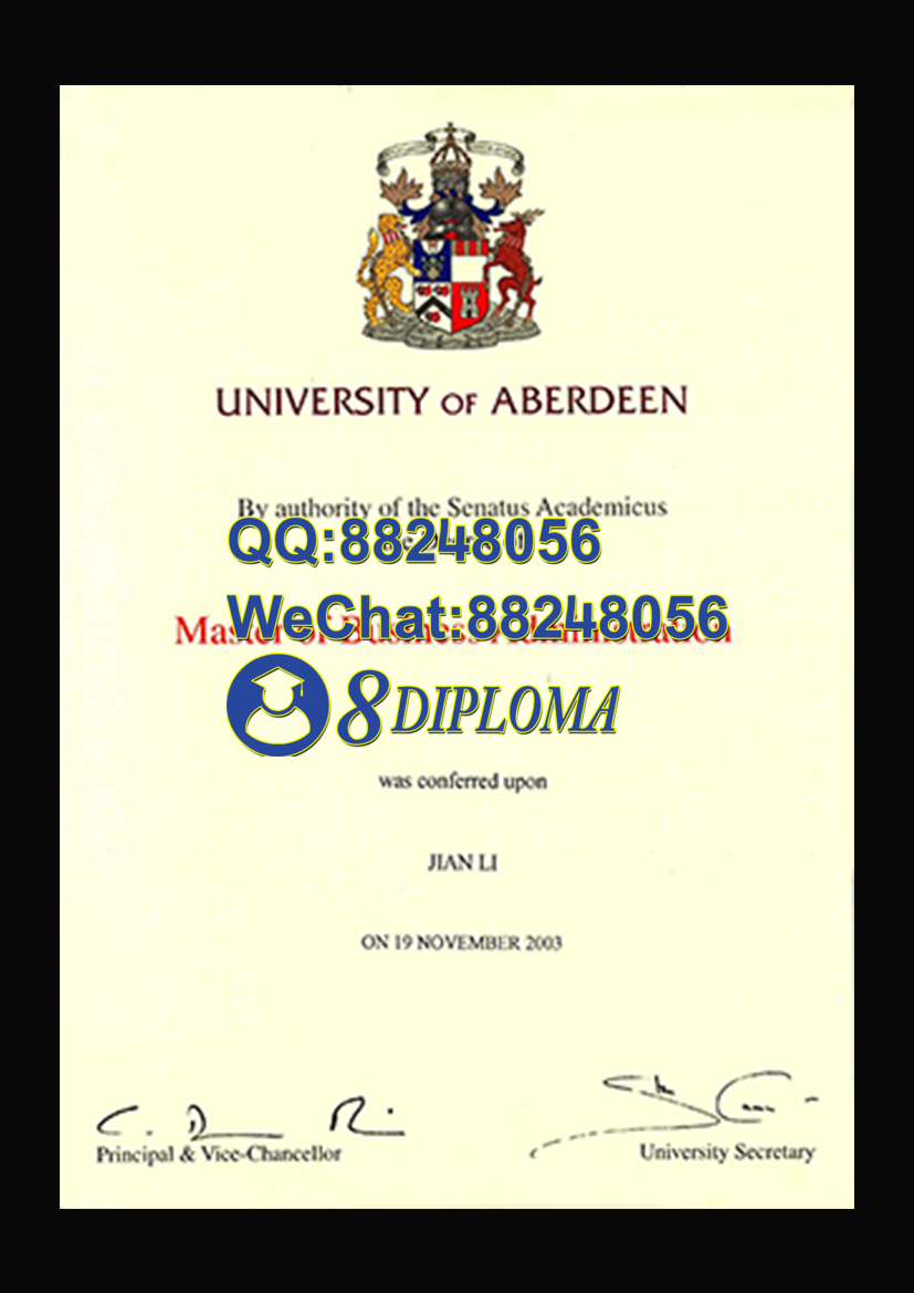 英国阿伯丁大学毕业证样板学位证成绩单学历认证留信认证学生卡offer信封