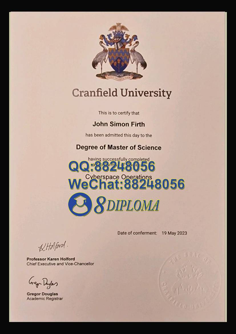 英国克兰菲尔德大学毕业证样板学位证成绩单学历认证留信认证学生卡offer信封