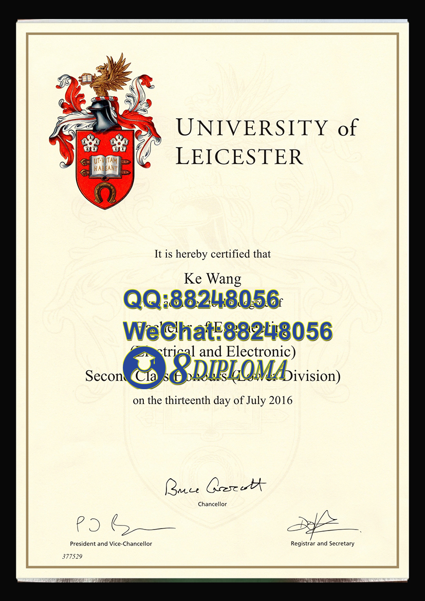 英国莱斯特大学毕业证样板学位证成绩单学历认证留信认证学生卡offer信封