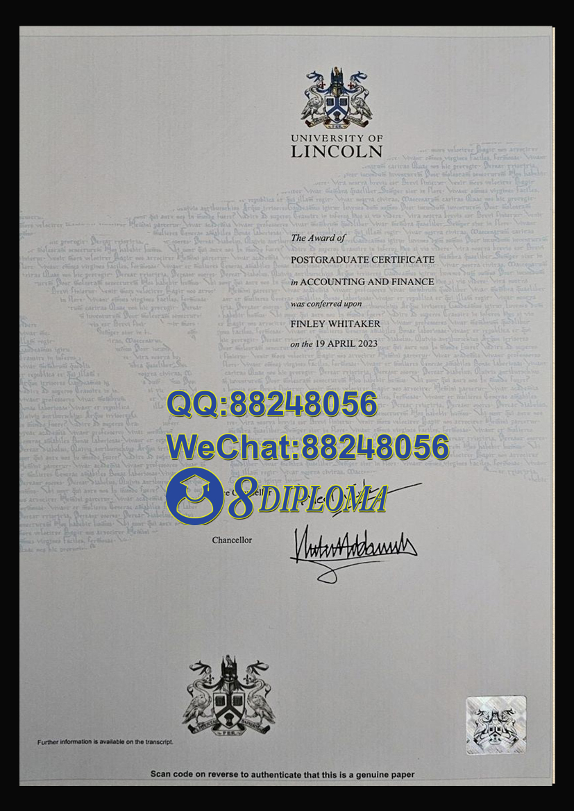 英国林肯大学毕业证样板学位证成绩单学历认证留信认证学生卡offer信封