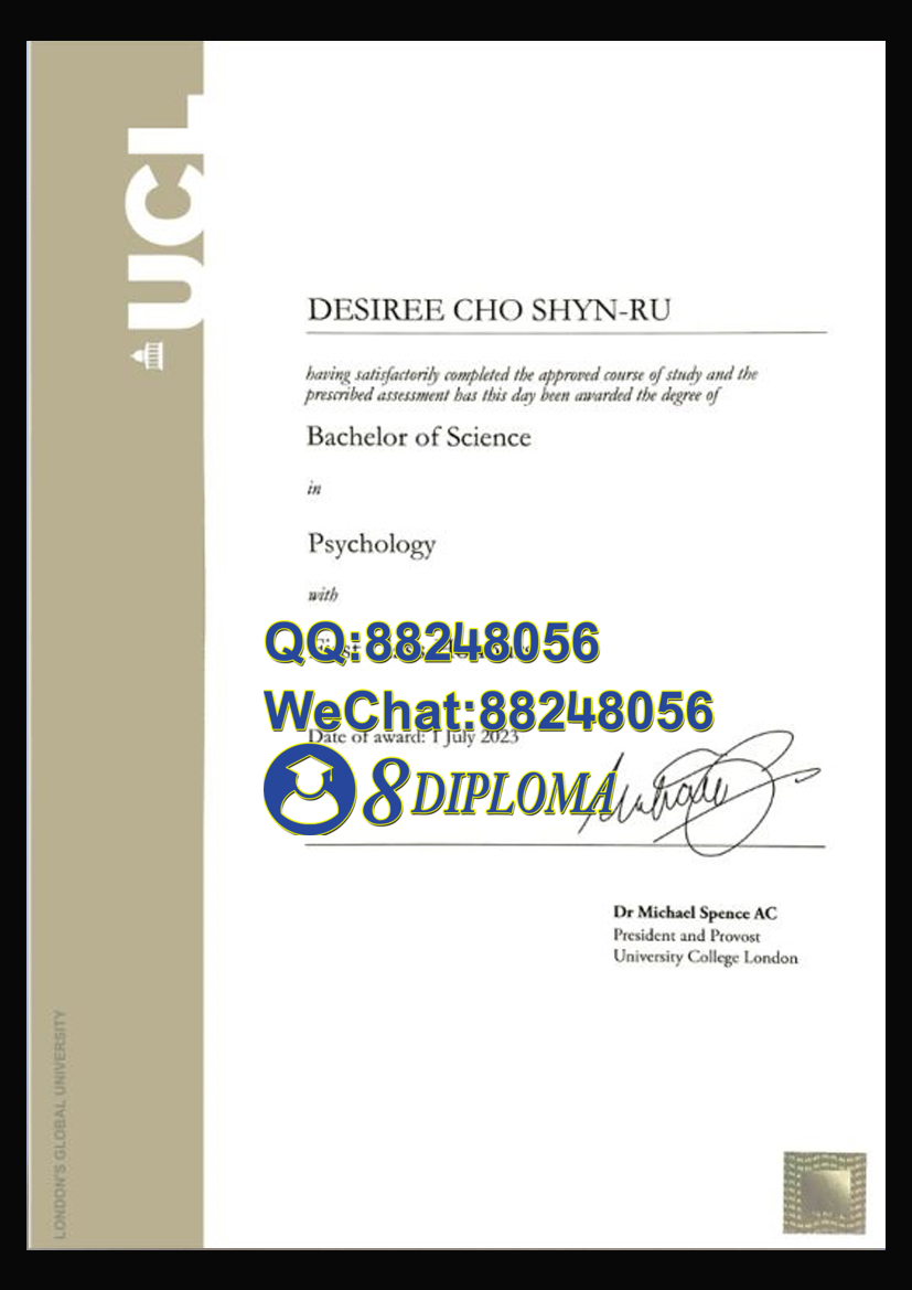 英国伦敦大学学院毕业证样板学位证成绩单学历认证留信认证学生卡offer信封