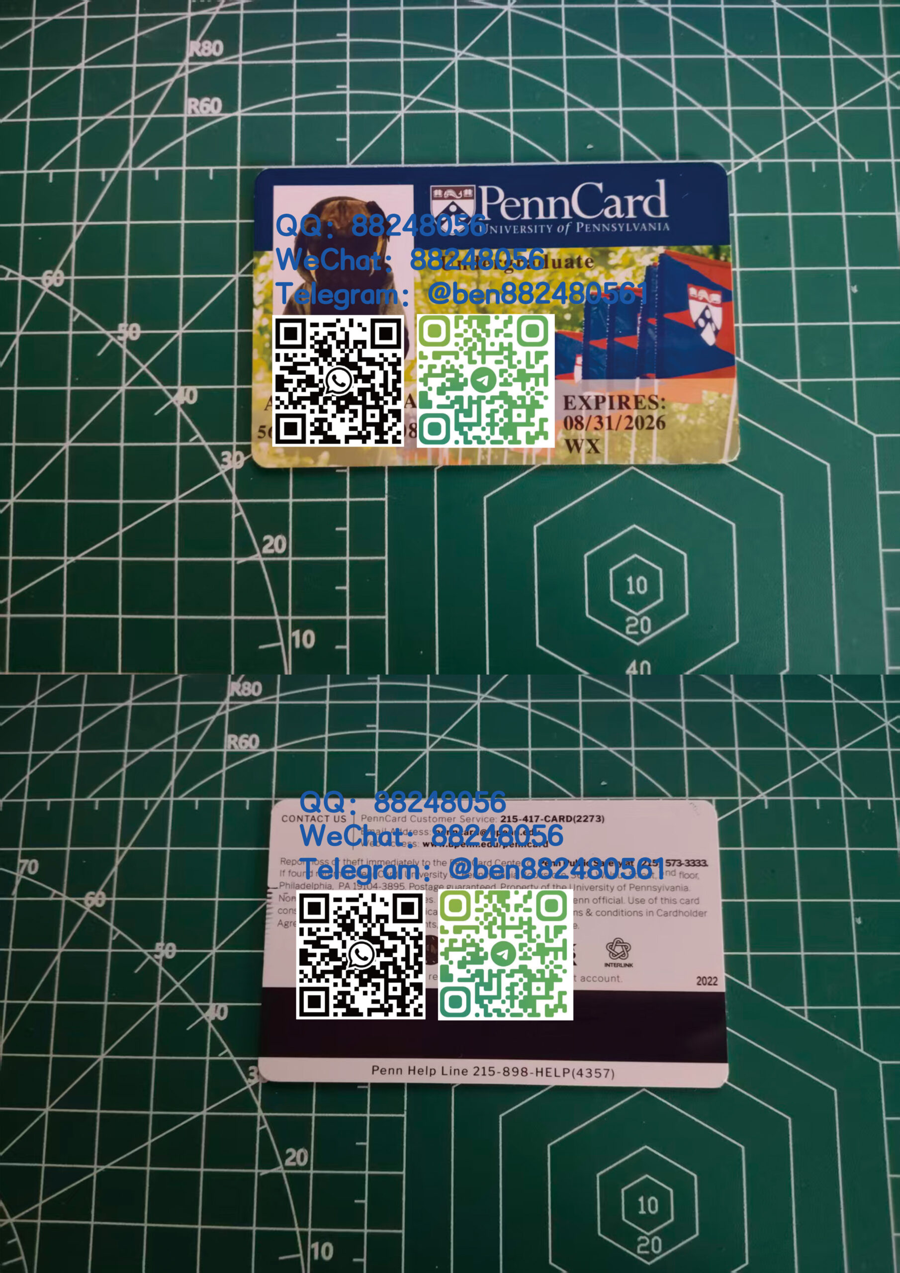 美国宾夕法尼亚大学学生卡购买定制美国校园卡定制纪念卡制作pvc卡制作